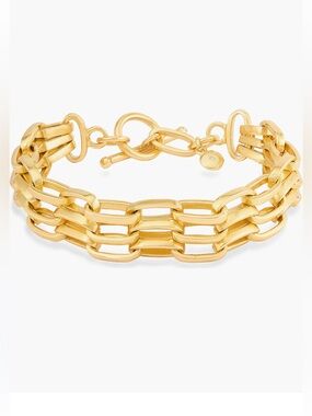 Madewell layered chain bracelet, gold